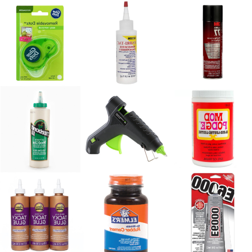 What are the best types of adhesive for DIY projects?