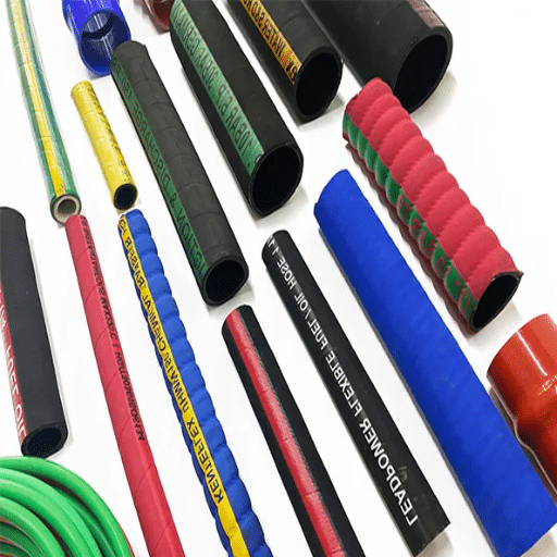 What are the different types of rubber hoses and their applications?
